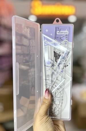ست 4 تکه خط کش کرومی